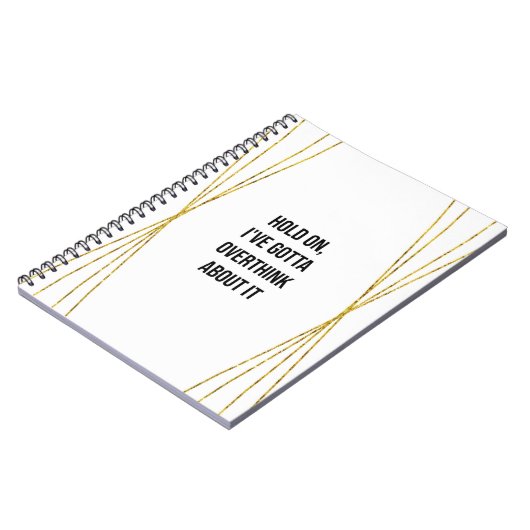 Funny Overthinker Notitieboek (Linkerzijde)