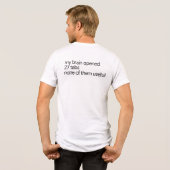 Funny Overthinking T-Shirt | ADHD Humor Tee (Achterkant volledig)