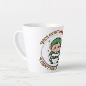 Funny Overtime Elf Christmas Coffee Mug – Office B Latte Mok (Linkerhoek)
