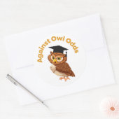 Funny Owl Afstuderen Sticker (Envelop)