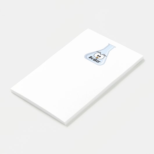 Funny Owl Beaker Cartoon Science Illustratie Kunst Post-it® Notes (Schuin)