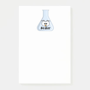 Funny Owl Beaker Cartoon Science Illustratie Kunst Post-it® Notes