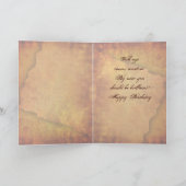 Funny Owl Birthday Card Kaart (Binnen)