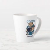 Funny Owl Coffee is altijd in mijn gedachten Carto Latte Mok (Rechterhoek)