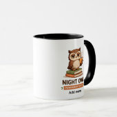 Funny Owl Coffee Lover Mug Mok (Voorkant rechts)