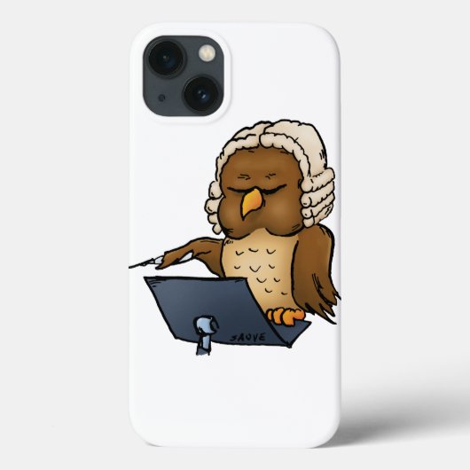 Funny Owl Conductor Cartoon Case-Mate iPhone Case (Achterkant)