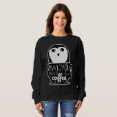 Funny Owl heeft koffie nodig maandag Trui (Voorkant volledig)