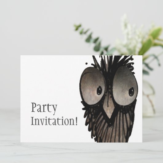 Funny Owl Kaart (Staand voorkant)