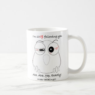 Funny owl koffiemok