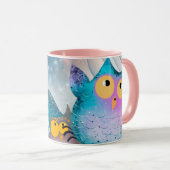 Funny Owl Mok Wrap – Dierenvrienden Mok (Voorkant rechts)