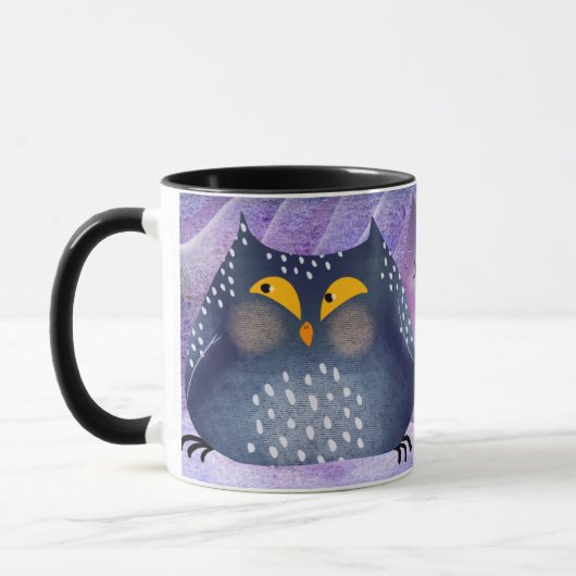 Funny Owl Mok Wrap - Schattigee en hilarische uil  (Links)
