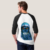 Funny Owl  motorfiets HELMET - dubbelzijdig T-shirt (Achterkant volledig)