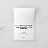 Funny Owl Optician Wenskaart Kaart (Binnen)