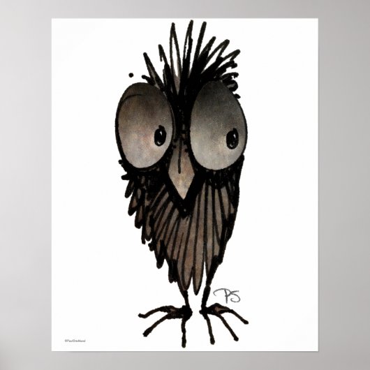 Funny Owl Poster (Voorkant)