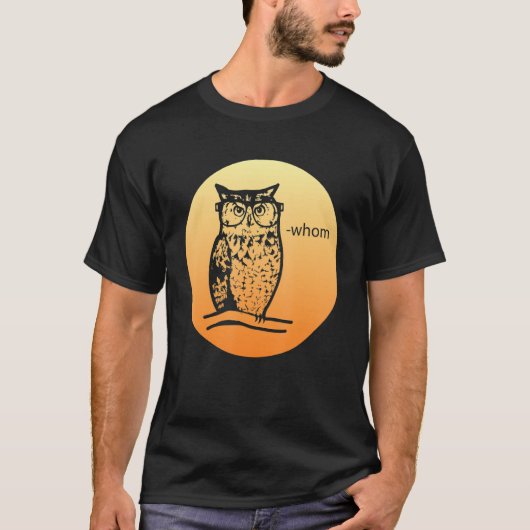 Funny Owl Shirt Gift for Bookworms (Voorkant)