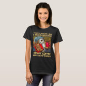 Funny Owl That's What I Do I Read Books I Drink Co T-shirt (Voorkant volledig)
