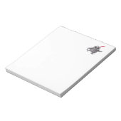 Funny Owl with Red Feather Notitieblok (Linkerzijde)