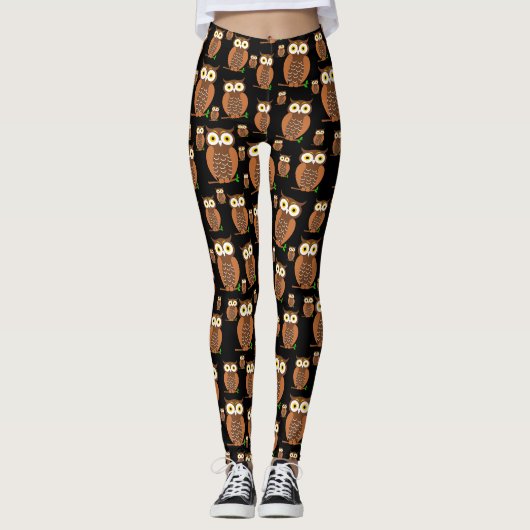 Funny owls leggings (Voorkant)