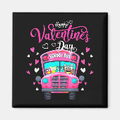 Funny Owls School Bus Driver Happy Valentines Day Magneet (Voorkant)