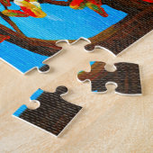 Funny Owls Whimsical Forest Art Creationarts Legpuzzel (Zijkant)