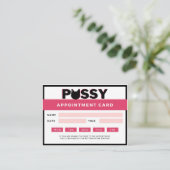 Funny P Appointment | Keukenkat Afsprakenkaartje (Staand voorkant)