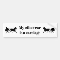 Funny paard mijn andere auto is een wagen