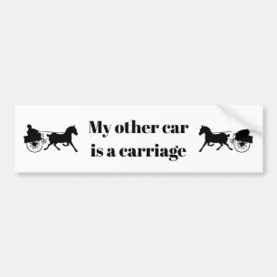 Funny paard mijn andere auto is een wagen bumpersticker