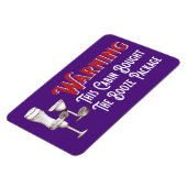 Funny Paars Booze Cabin door Cruise Ship Magnet Magneet (Linkerzijde)