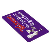 Funny Paars Booze Cabin door Cruise Ship Magnet Magneet (Rechterzijde)