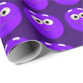 Funny Paars Cadeaupapier (Rol Hoek)