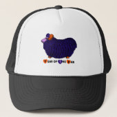 Funny Paars Ram Sheep Year Chinees Zodiac Pet (Voorkant)