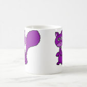 Funny Paars Squirrel Cartoon Koffiemok (Center)