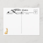 Funny Paaskonijnen en geverfde eieren Briefkaart (Achterkant)