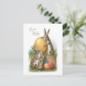 Funny Paaskonijnen en geverfde eieren Briefkaart (Staand voorkant)