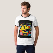Funny Pac-Man T-Shirt – Retro Arcade Gaming Tee (Voorkant volledig)