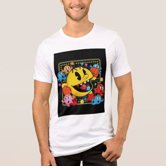 Funny Pac-Man T-Shirt – Retro Arcade Gaming Tee (Voorkant)