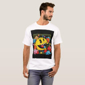 Funny Pac-Man T-Shirt – Retro Arcade Gaming Tee (Voorkant volledig)