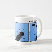 Funny Pack Your Own Chute Stickman Mok - 120 (Voorkant rechts)