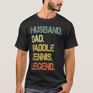 Funny Paddle Tennis Gezegde Husband Pap Paddle Ten T-shirt