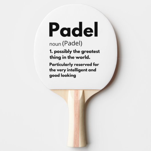 Funny Padel meisjescoach  Sportspelventilatoren Tafeltennisbatje (Voorkant)