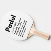 Funny Padel meisjescoach  Sportspelventilatoren Tafeltennisbatje (Zijkant)