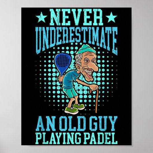 Funny Padel Quote is je al padel Poster (Voorkant)