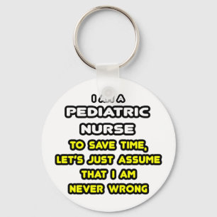 Funny Paediatric Neurse T-Shirts en Gifts Sleutelhanger
