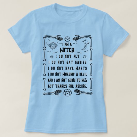 Funny Pagan Witch Wicca, ik ben een heks - Wiccan T-shirt (Design voorkant)