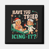 Funny Pain Scale Have You Tried Icing It Gingerbre Magneet (Voorkant)