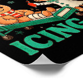 Funny Pain Scale Have You Tried Icing It Gingerbre Poster (Hoek)