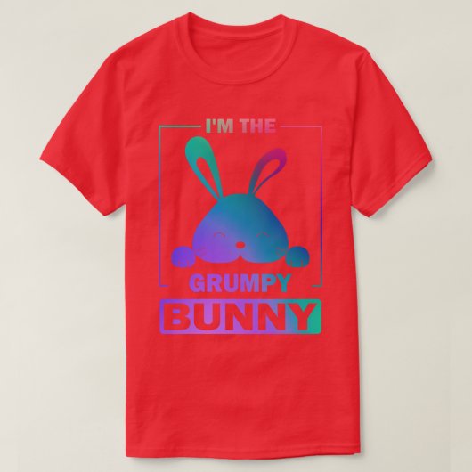 Funny Painny Im de brute bunny Happy East T-shirt (Design voorkant)