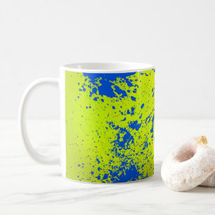 Funny Paint Bucket met verfvlek-geplateerde kleure Koffiemok