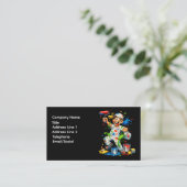 Funny Painter Cartoon Painter Business Card Visitekaartje (Staand voorkant)