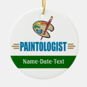 Funny Painter Keramisch Ornament (Voorkant)